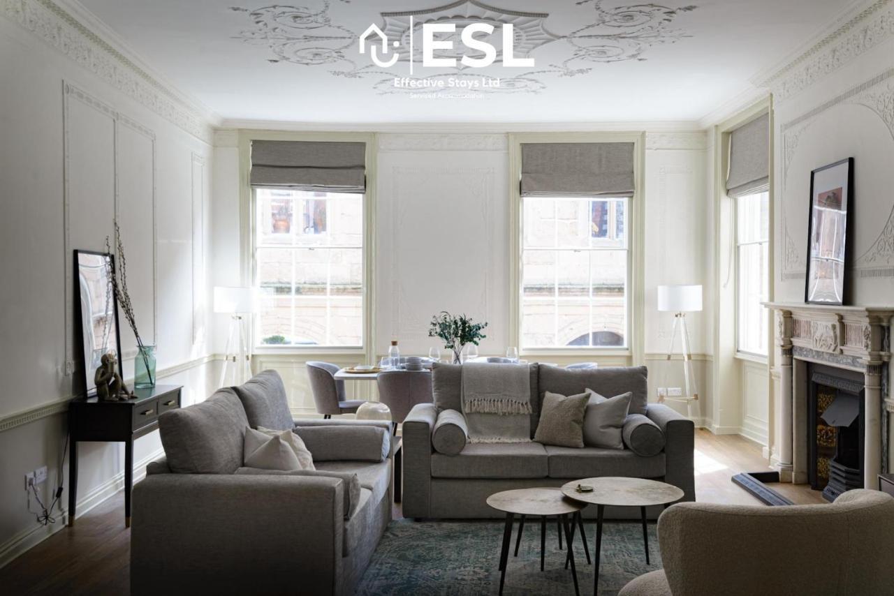 Most Central Luxury Grade 2 Listed Apartment Overlooking Shrewsbury Square - Free Parking Eksteriør billede