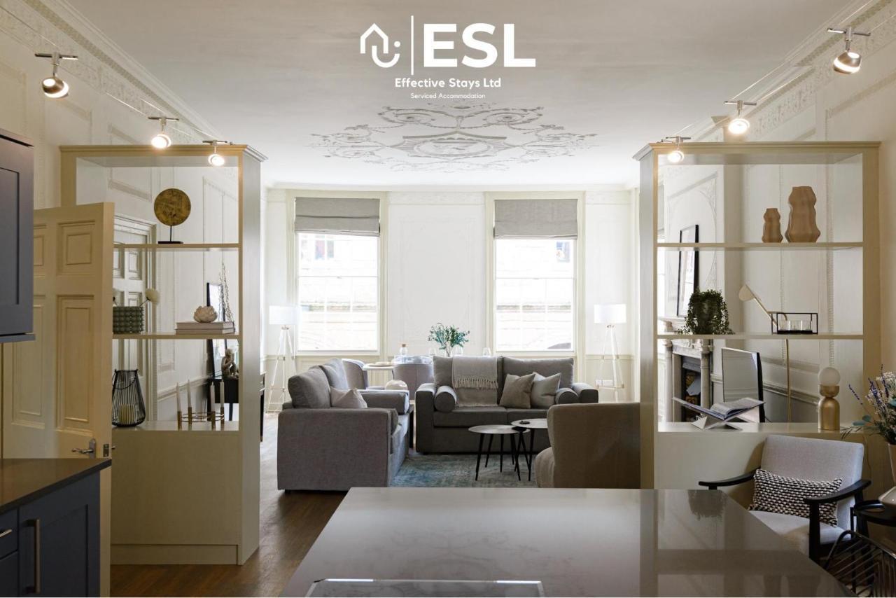 Most Central Luxury Grade 2 Listed Apartment Overlooking Shrewsbury Square - Free Parking Eksteriør billede