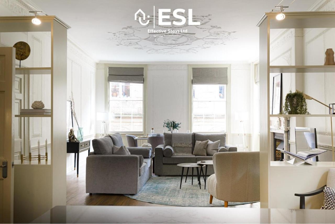Most Central Luxury Grade 2 Listed Apartment Overlooking Shrewsbury Square - Free Parking Eksteriør billede