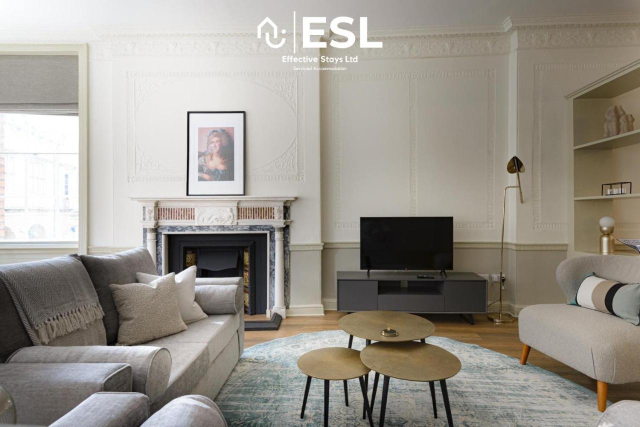 Most Central Luxury Grade 2 Listed Apartment Overlooking Shrewsbury Square - Free Parking Eksteriør billede